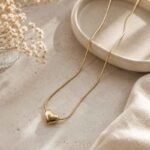 Gold Heart Pendant Necklace