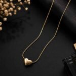 Gold Heart Pendant Necklace