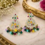 Multicolor Chandbali Earrings