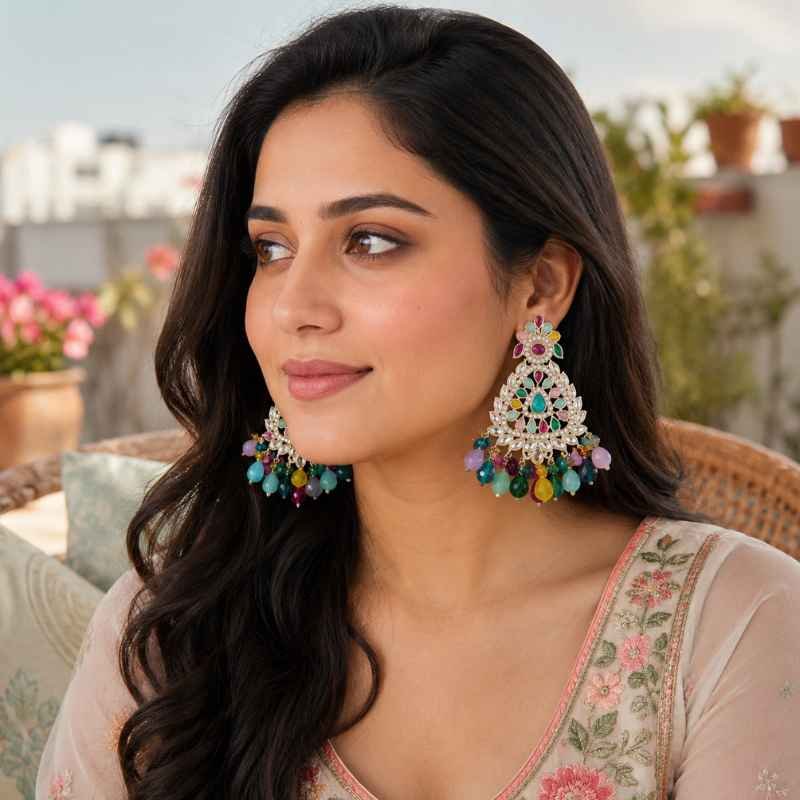 colorful earrings