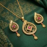 Gold Ruby Jewellery Set